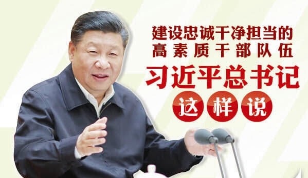 建设忠诚干净担当的高素质干部队伍 习近平总书记这样说