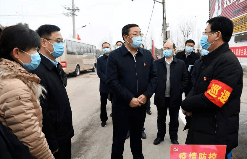 马富国调研疫情防控工作