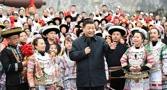 黔山秀水喜迎春——习近平总书记春节前看望慰问贵州各族干部群众