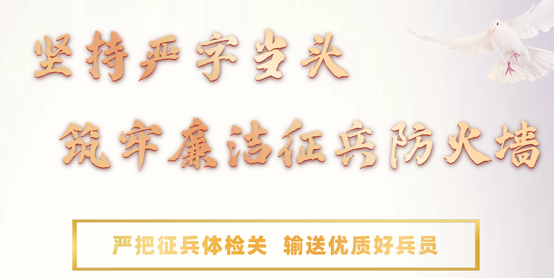 清风廉韵丨坚持严字当头 筑牢廉洁征兵防火墙
