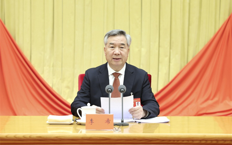 李希在二十届中央纪委三次全会上的工作报告