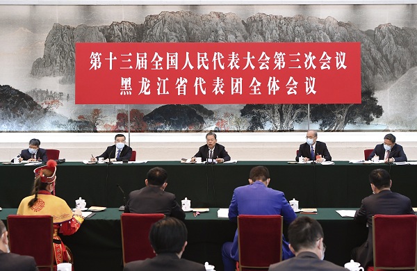 赵乐际在参加黑龙江代表团审议时强调 以优良党风政风落实政府工作报告部署安排 确保完成决战决胜脱贫攻坚目标任务全面建成小康社会