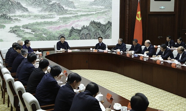 习近平在京津冀三省市考察并主持召开京津冀协同发展座谈会时强调<br>稳扎稳打勇于担当敢于创新善作善成 推动京津冀协同发展取得新的更大进展