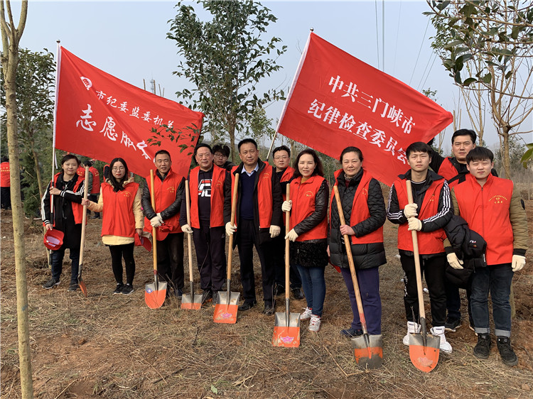 市纪委监委机关组织参加全省全民义务植树联动活动