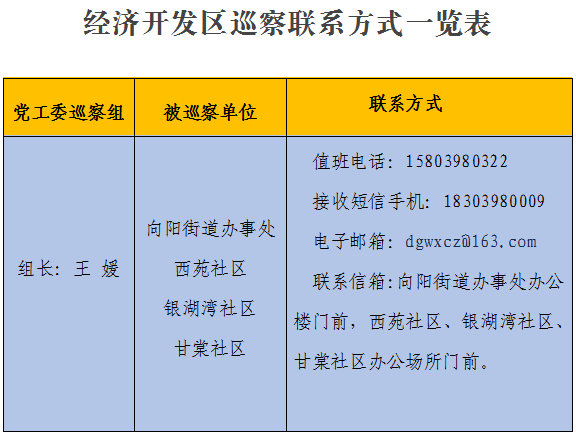 经济开发区：对向阳街道办事处及3个社区开展巡察